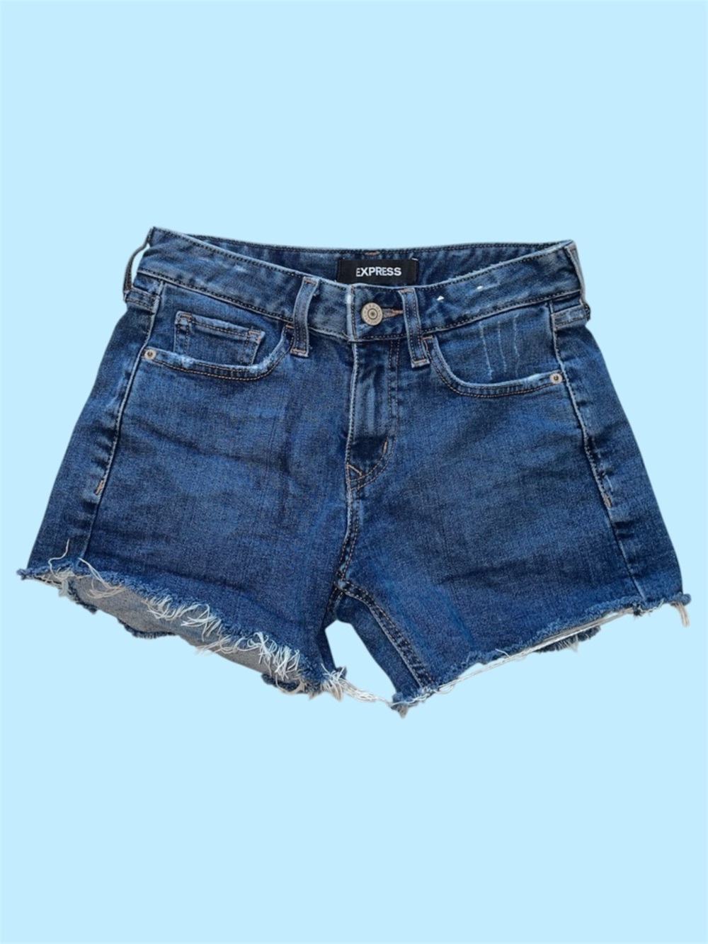 (🎃3 for 12🎃) Express Shortie Relaxed Low Rise Denim Jean Shorts